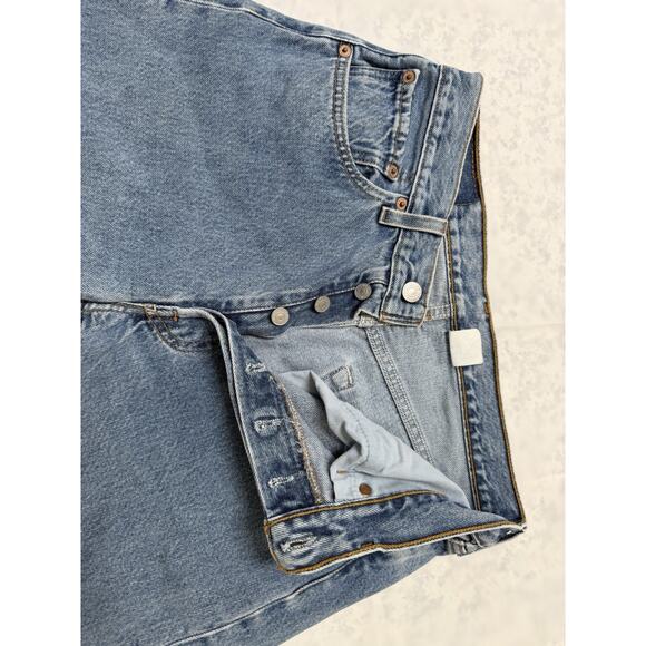 MENS LEVI 501’s BUTTON FLY STRAIGHT LEG JEANS SIZE 29x32 - Picture 5 of 9
